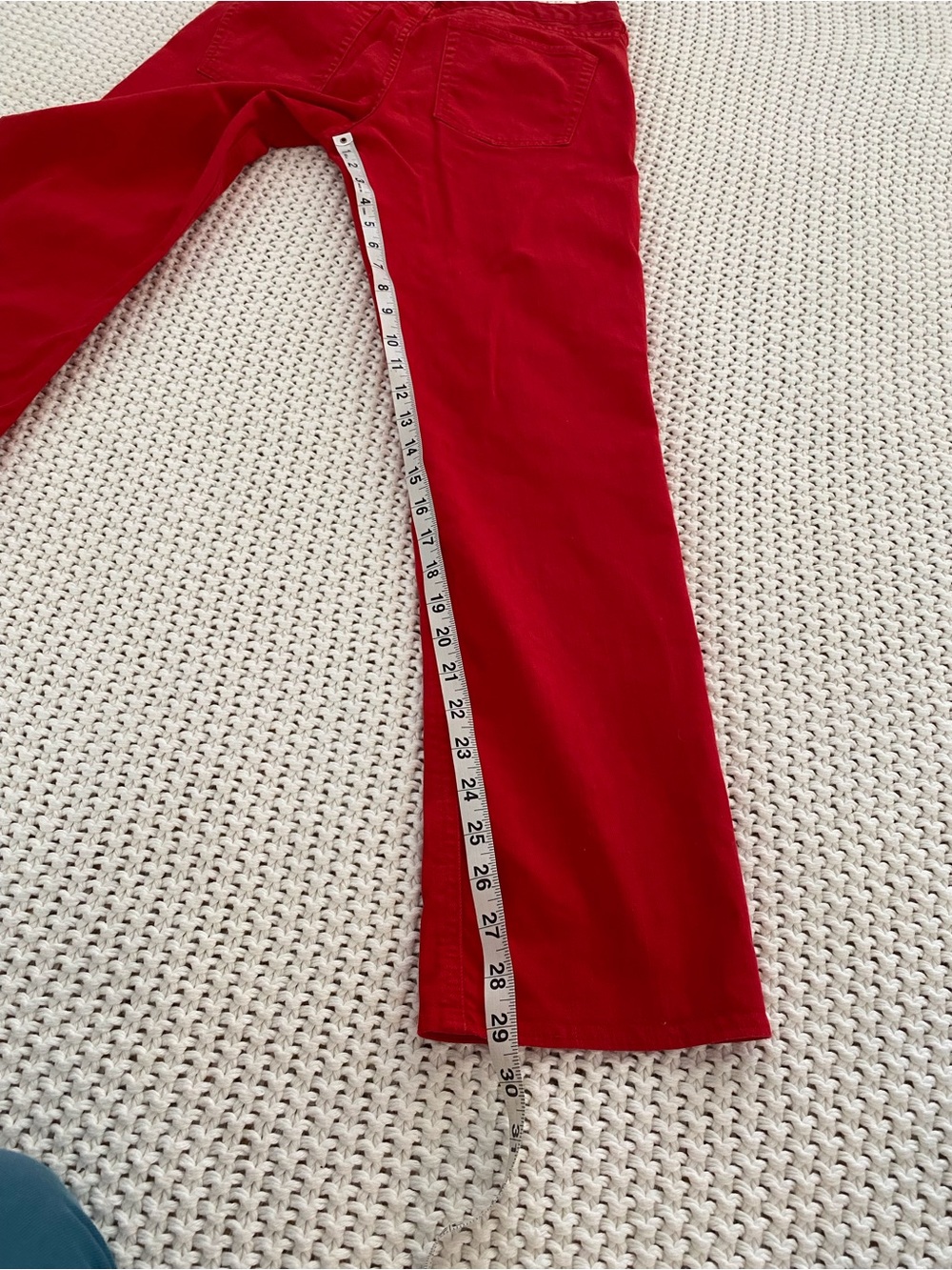 J.Crew Matchstick Red Slim Straight Pants Size 28 Regular - Picture 8 of 12